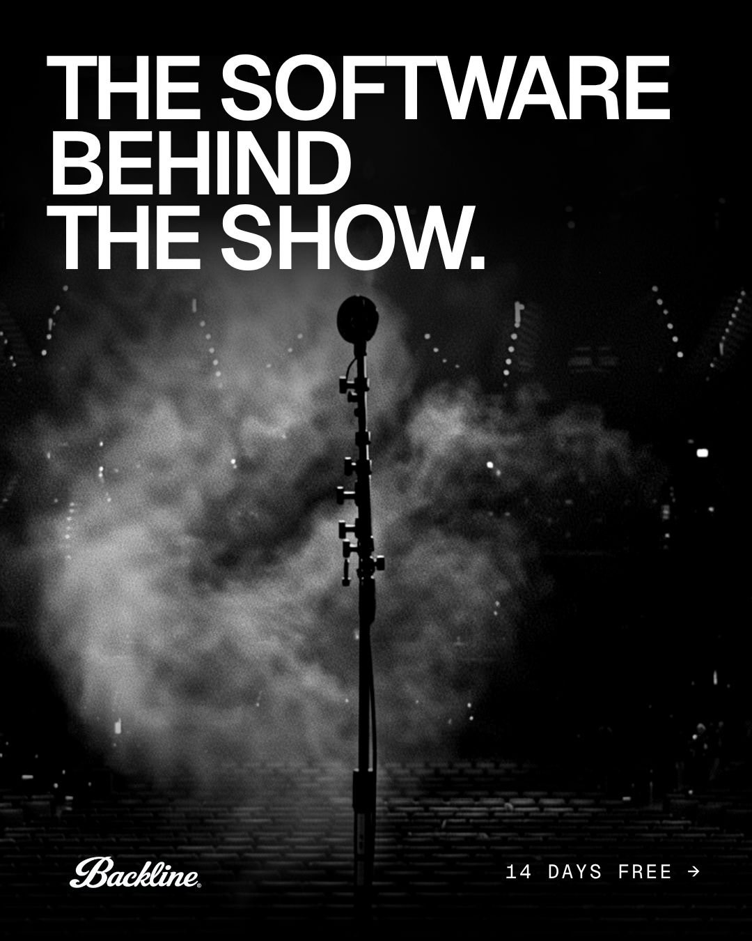 Backline ad: The software behind the show.