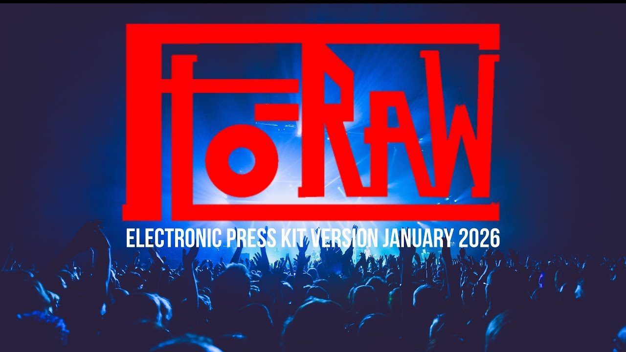FLO-RAW digital press kit cover, January 2026.